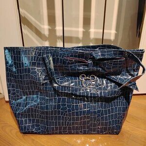 NEW*Disney Parks Blue Tote Bow Silver Mouse Dangle